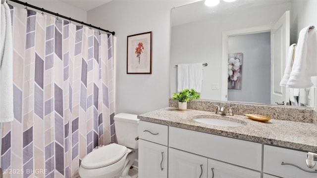 201 Grand Ave Unit 109, Des Moines, IA 50309 - full bathroom featuring toilet, vanity, and a shower with curtain