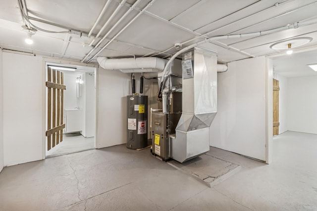 693 35th St, Des Moines, IA 50312 - finished below grade area featuring electric water heater and heating unit