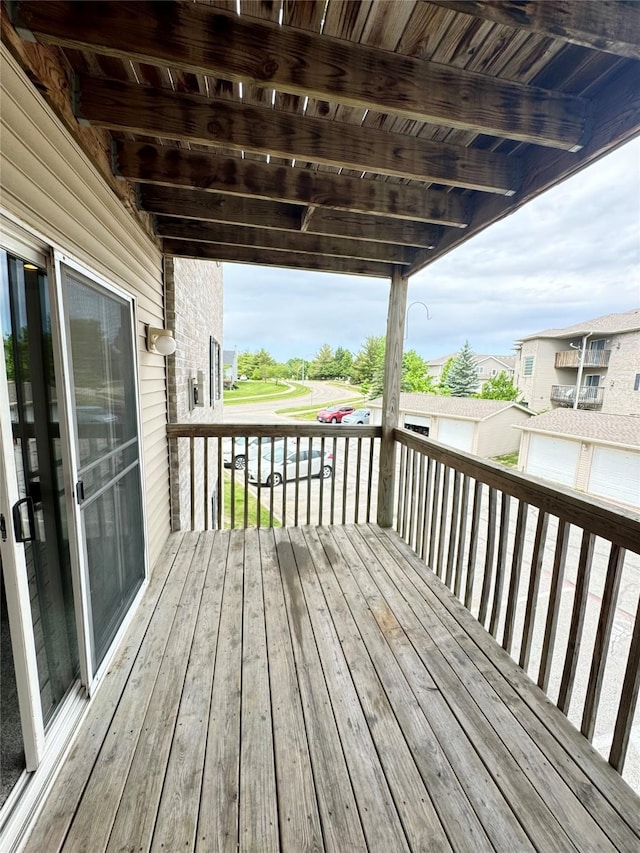 10141 Sutton Dr Unit 7, Urbandale, IA 50322 - view of wooden deck
