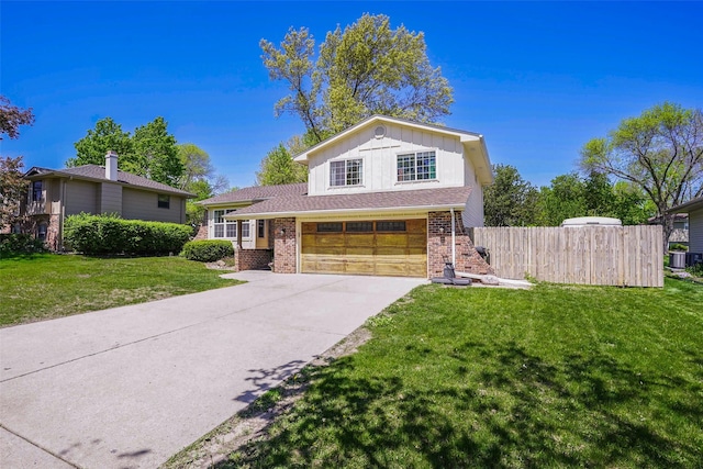 406 NW Kimberly Ln, Ankeny, IA 50023 - view of front of property with brick siding, concrete driveway, a garage, and board and batten siding