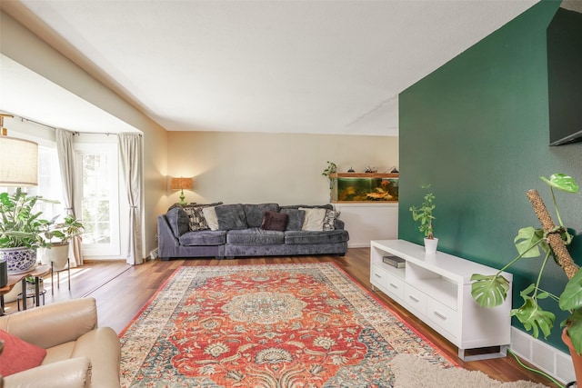 406 NW Kimberly Ln, Ankeny, IA 50023 - living room featuring wood finished floors