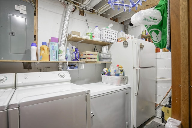 406 NW Kimberly Ln, Ankeny, IA 50023 - washroom featuring independent washer and dryer and electric panel