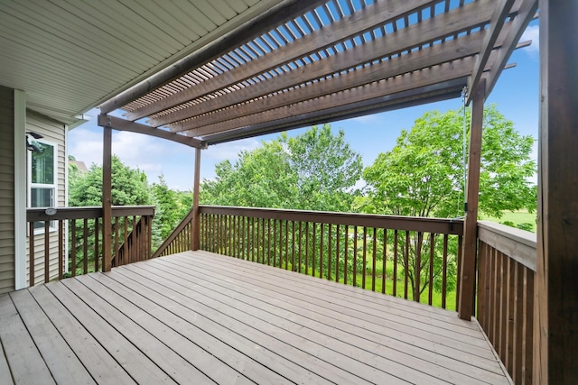 1420 Hannah Ln, Waukee, IA 50263 - wooden terrace featuring a pergola