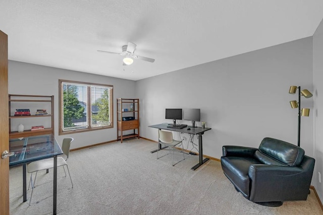 947 11th Ave SE, Altoona, IA 50009 - carpeted office with baseboards and a ceiling fan
