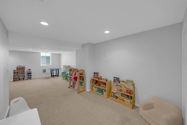 947 11th Ave SE, Altoona, IA 50009 - recreation room with carpet, recessed lighting, and baseboards