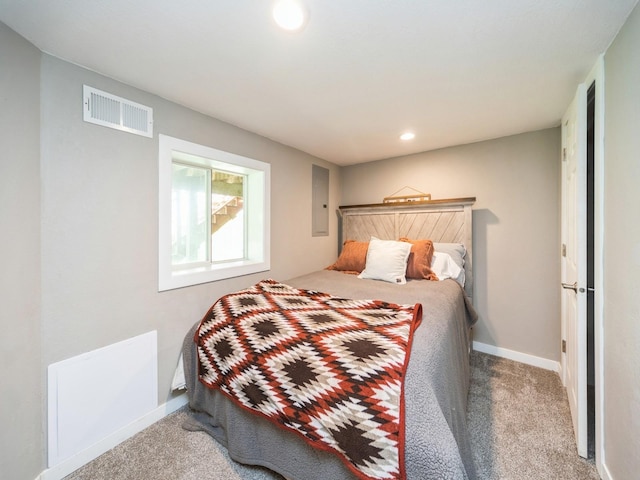 8117 Hickory St, Dexter, IA 50070 - carpeted bedroom featuring baseboards and recessed lighting
