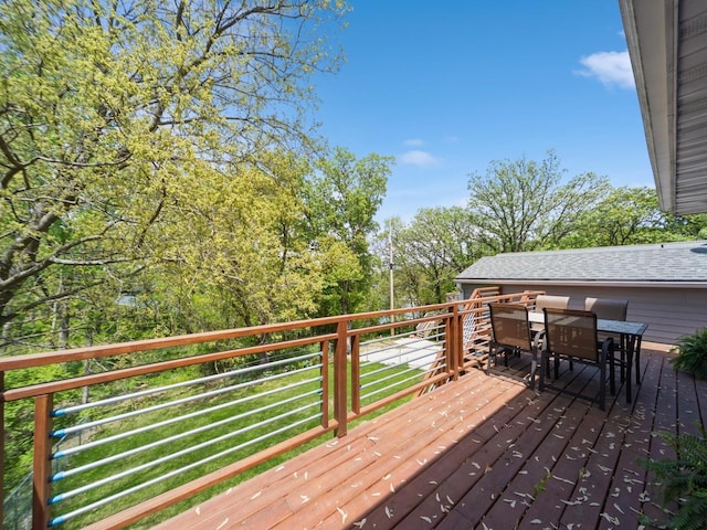 8117 Hickory St, Dexter, IA 50070 - deck with outdoor dining space