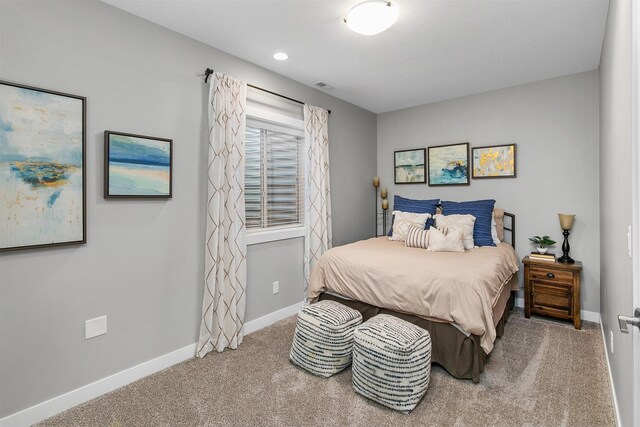 1350 97th St, West Des Moines, IA 50266 - carpeted bedroom featuring baseboards and recessed lighting