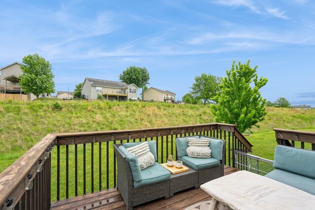 1085 Juniper Dr, Carlisle, IA 50047 - deck with a lawn