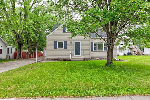4007 68th St, Urbandale, IA 50322 - view of front of home featuring entry steps, driveway, central air condition unit, and roof with shingles