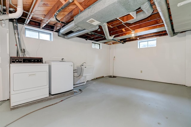 4007 68th St, Urbandale, IA 50322 - basement with separate washer and dryer and healthy amount of natural light