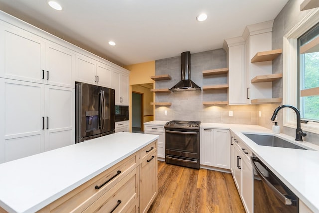 2230 NW 138th St, Clive, IA 50325 - kitchen with open shelves, gas stove, refrigerator with ice dispenser, a sink, and dishwasher
