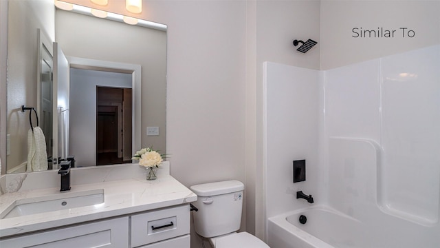 610 NW Georgetown Dr, Waukee, IA 50263 - full bathroom with vanity, toilet, and bathing tub / shower combination