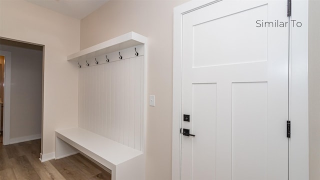 610 NW Georgetown Dr, Waukee, IA 50263 - mudroom with wood finished floors and baseboards