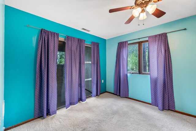 4633 Lockner Dr Unit 3, Urbandale, IA 50322 - spare room with plenty of natural light, carpet flooring, baseboards, and ceiling fan