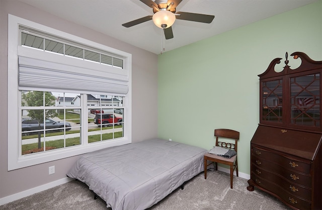 1917 Southbridge Dr, Adel, IA 50003 - carpeted bedroom with baseboards and a ceiling fan