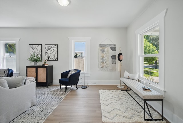 1519 Searle St, Des Moines, IA 50317 - living area with plenty of natural light and wood finished floors