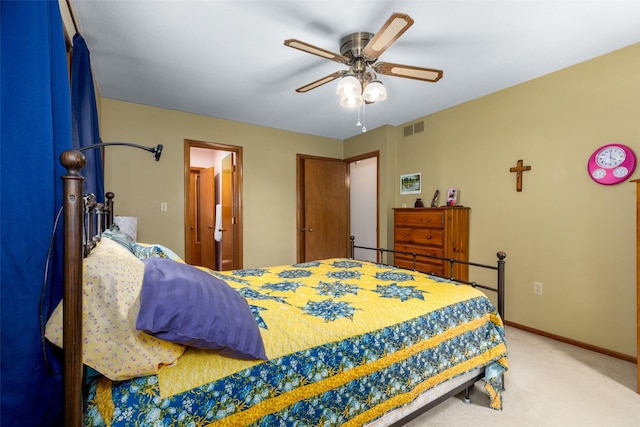 500 8th St, Waukee, IA 50263 - bedroom featuring carpet floors, baseboards, and ceiling fan
