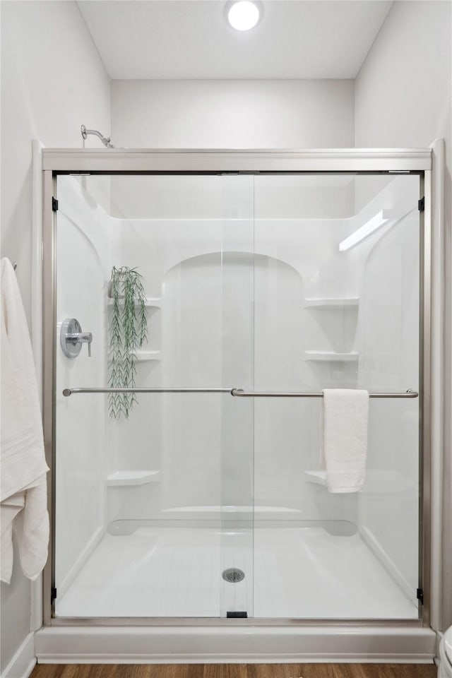 450 SW 7th St Unit 205, Des Moines, IA 50309 - full bathroom featuring a stall shower
