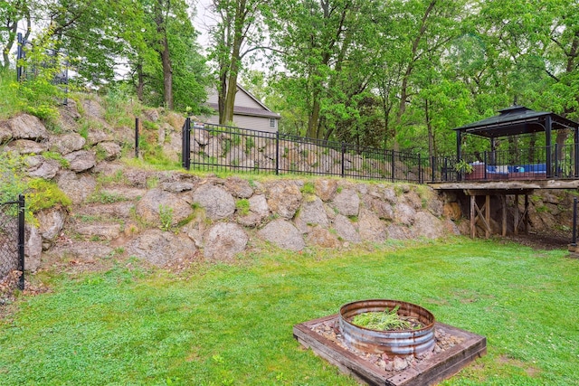 5200 Pine Valley Dr, Pleasant Hill, IA 50327 - view of yard with a gazebo