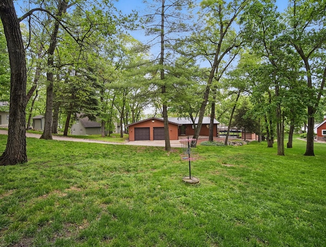 5113 Panorama Dr, Panora, IA 50216 - view of grassy yard with a garage and driveway
