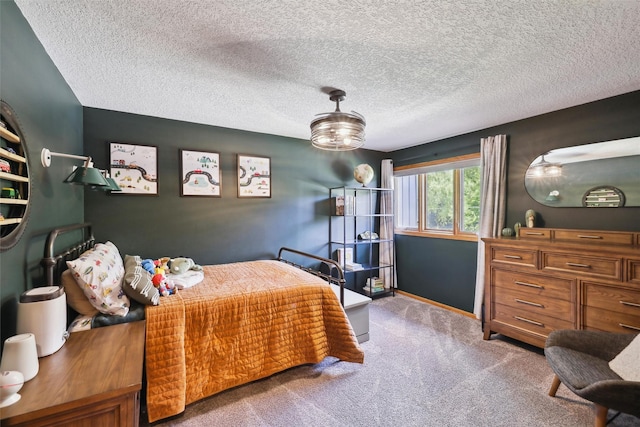 6935 NW 88th Ave, Johnston, IA 50131 - bedroom featuring carpet floors, a textured ceiling, and baseboards