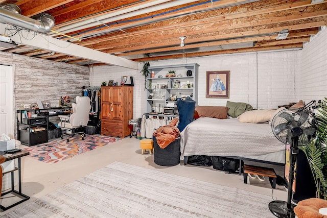 2816 Ashland Ct, Altoona, IA 50009 - bedroom with finished concrete flooring