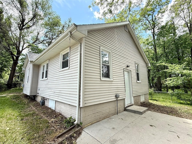3916 Cambridge St, Des Moines, IA 50313 - view of property exterior featuring a patio area