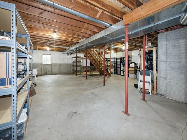 2190 NW 147th St, Clive, IA 50325 - below grade area featuring stairway