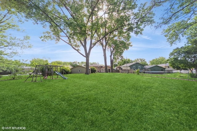 1223 Cherry Pkwy, Norwalk, IA 50211 - view of yard with a playground