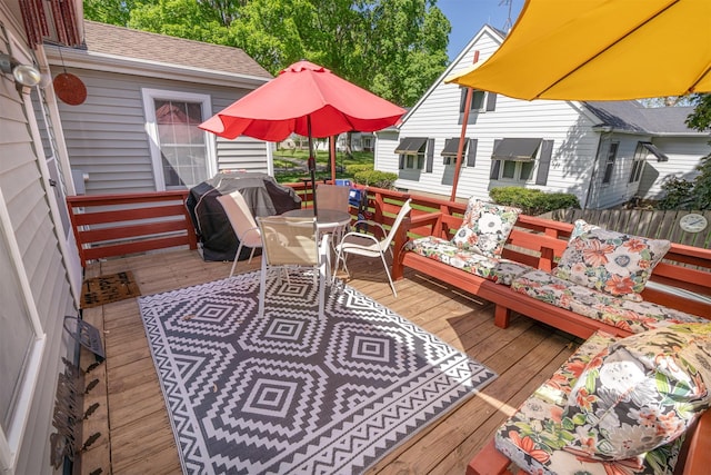 620 W Filmore St, Winterset, IA 50273 - deck featuring outdoor dining area