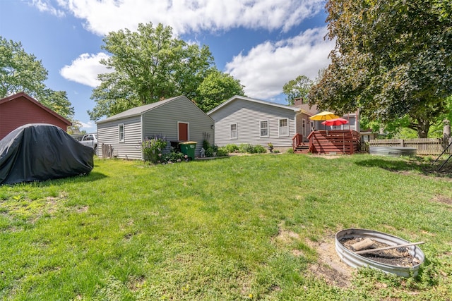 620 W Filmore St, Winterset, IA 50273 - view of yard with a deck