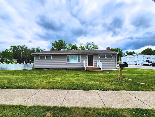 1420 Court Ave, Chariton, IA 50049 - single story home with a chimney