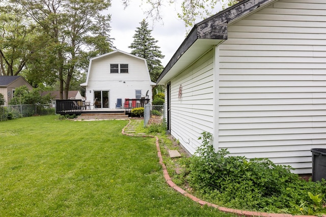 3919 69th St, Urbandale, IA 50322 - back of property with a wooden deck