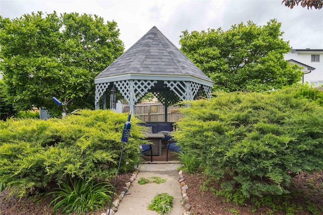 10490 Elmcrest Dr, Clive, IA 50325 - view of yard with a gazebo