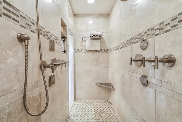 1176 Glen Oaks Dr, West Des Moines, IA 50266 - full bath featuring a tile shower