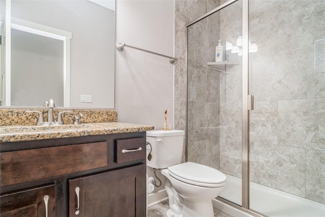 2658 SW 20th Cir, Ankeny, IA 50023 - bathroom with vanity, a stall shower, and toilet