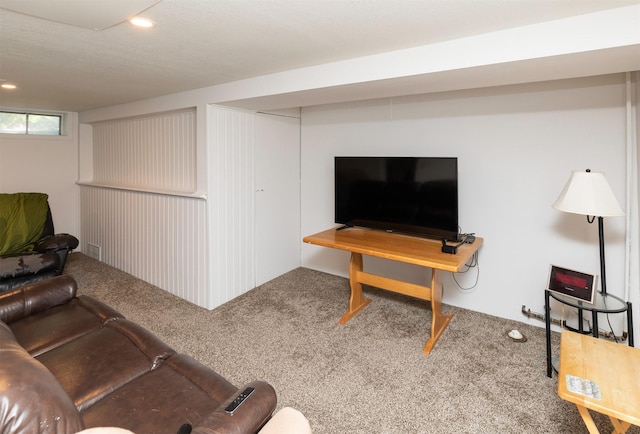 936 15th St, West Des Moines, IA 50265 - living area with carpet flooring