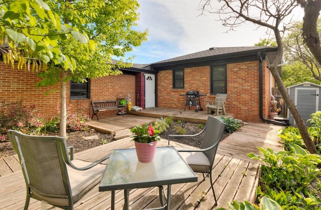 936 15th St, West Des Moines, IA 50265 - wooden deck featuring area for grilling