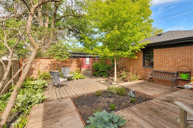 936 15th St, West Des Moines, IA 50265 - deck with a fenced backyard