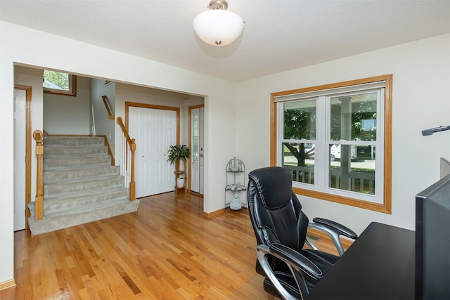 5525 SE 29th Ct, Des Moines, IA 50320 - office area with light wood-type flooring