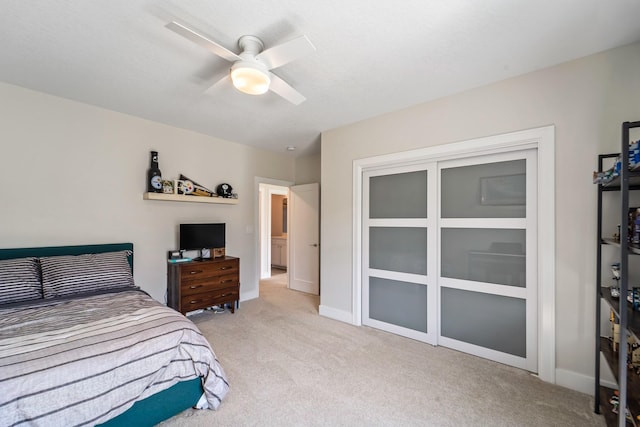 901 Cardinal Dr, Polk City, IA 50226 - bedroom with carpet floors, ceiling fan, and baseboards