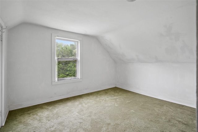 807 Center St, Grinnell, IA 50112 - additional living space featuring lofted ceiling, carpet flooring, and baseboards