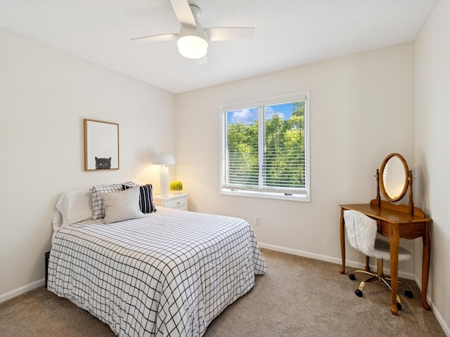 1702 Quail Cove Ct, West Des Moines, IA 50265 - bedroom with carpet floors, baseboards, and a ceiling fan