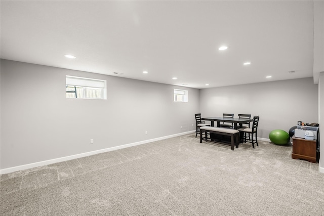 2320 SE Maxwell Dr, Waukee, IA 50263 - game room with carpet, recessed lighting, and baseboards
