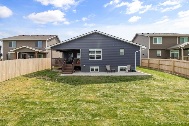 2320 SE Maxwell Dr, Waukee, IA 50263 - back of house featuring a patio, a deck, and stairs