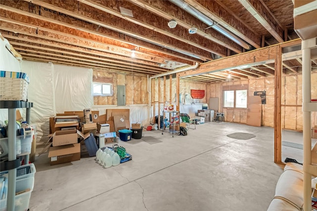 6814 Aubrey Ct, Johnston, IA 50131 - below grade area featuring electric panel