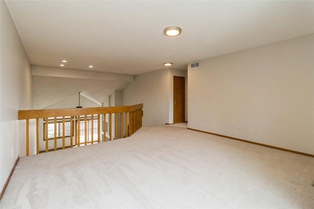 4400 Ep True Pkwy Unit 4, West Des Moines, IA 50265 - carpeted empty room featuring recessed lighting, vaulted ceiling, and baseboards