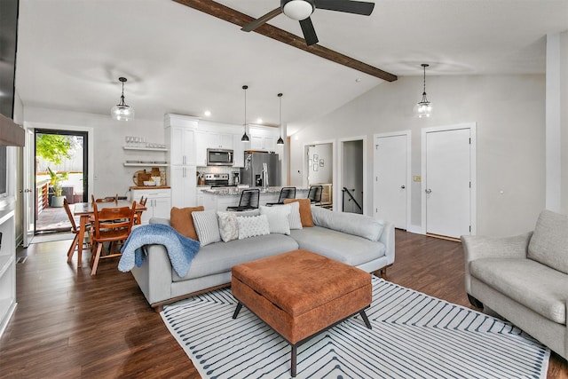 4670 Meadow Valley Dr, West Des Moines, IA 50265 - living area with dark wood finished floors and a ceiling fan