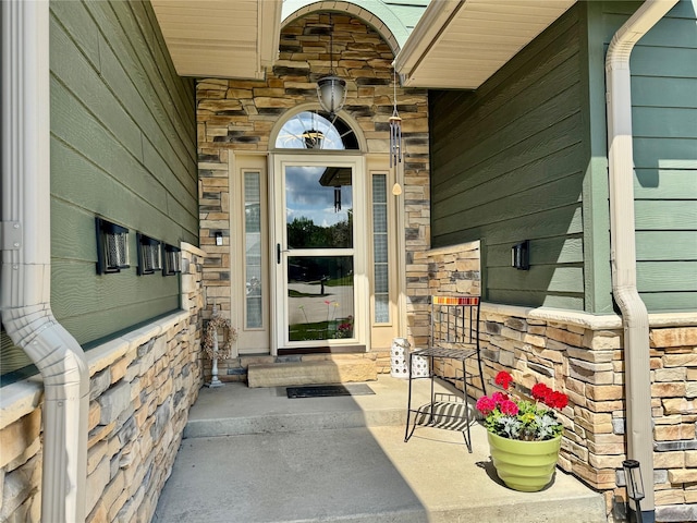 1008 Pine Brooke Ct, Clear Lake, IA 50428 - property entrance with stone siding